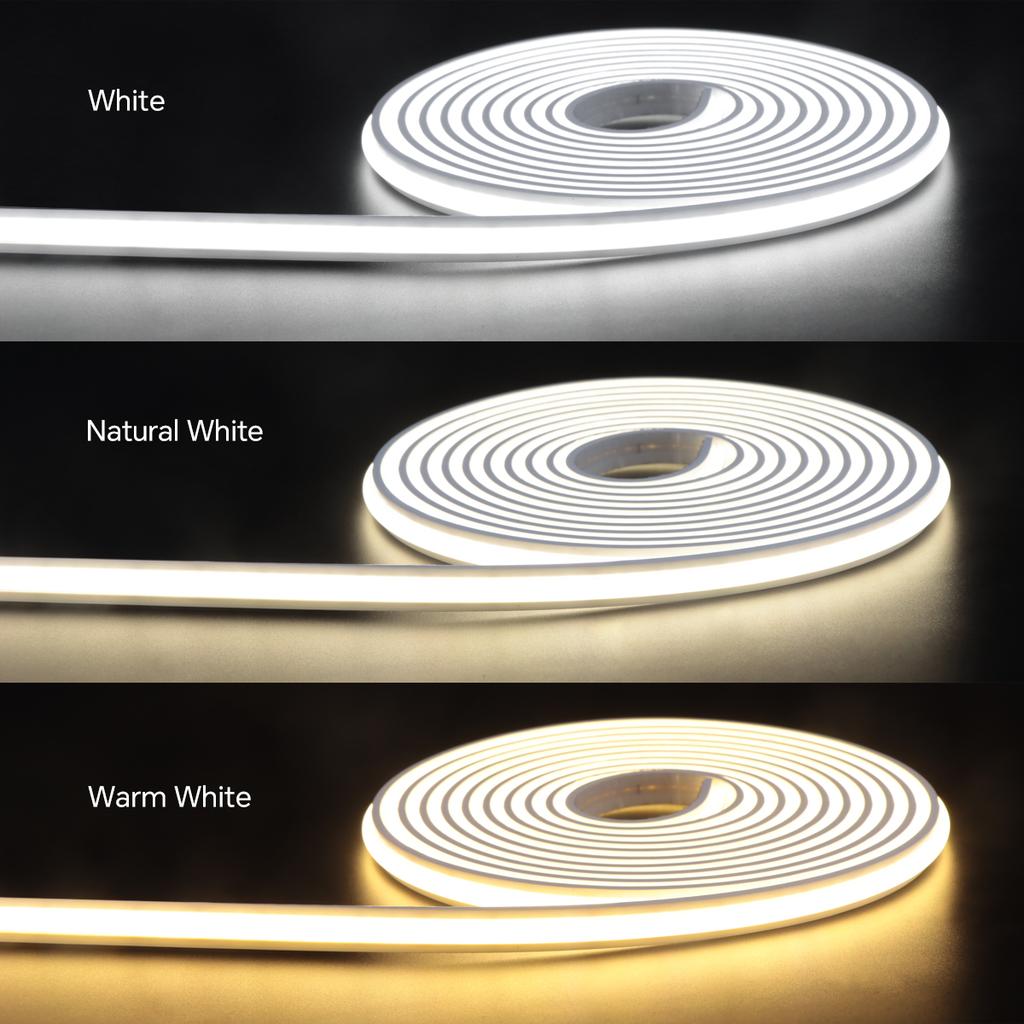 High End Under Cabinet LED Neon Light Strip 24V COB Neon Tape Penetrabe Wood Touch Sensor Dimmer Kitchen Closet Wardrobe Decor