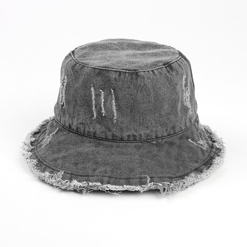 Шляпа Basin Bucket Hat - легкая, состаренная, с необработанным краем, повседневная кепка Fisherman для женщин и девочек - синяя джинсовая стирка, идеально подходит для улицы