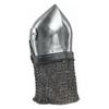 Medieval Combat Bascinet Chainmail Helmet Authentic Armor Costume for Re-enactment and Cosplay 16 Gauge Steel