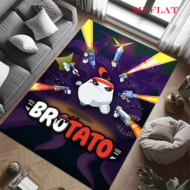 Brotato Carpet Rug for Living Room Bedroom Home Sofa Decoration,Kids play Nonslip Floor Mat