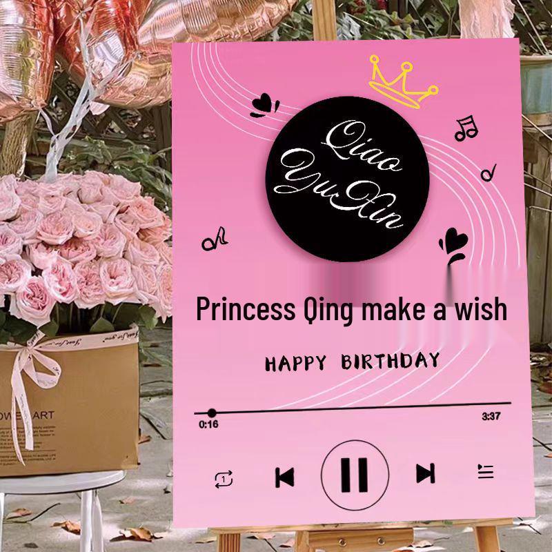 18th Birthday Party Welcome Sign: Vertical Backdrop Decor for Adult Celebration