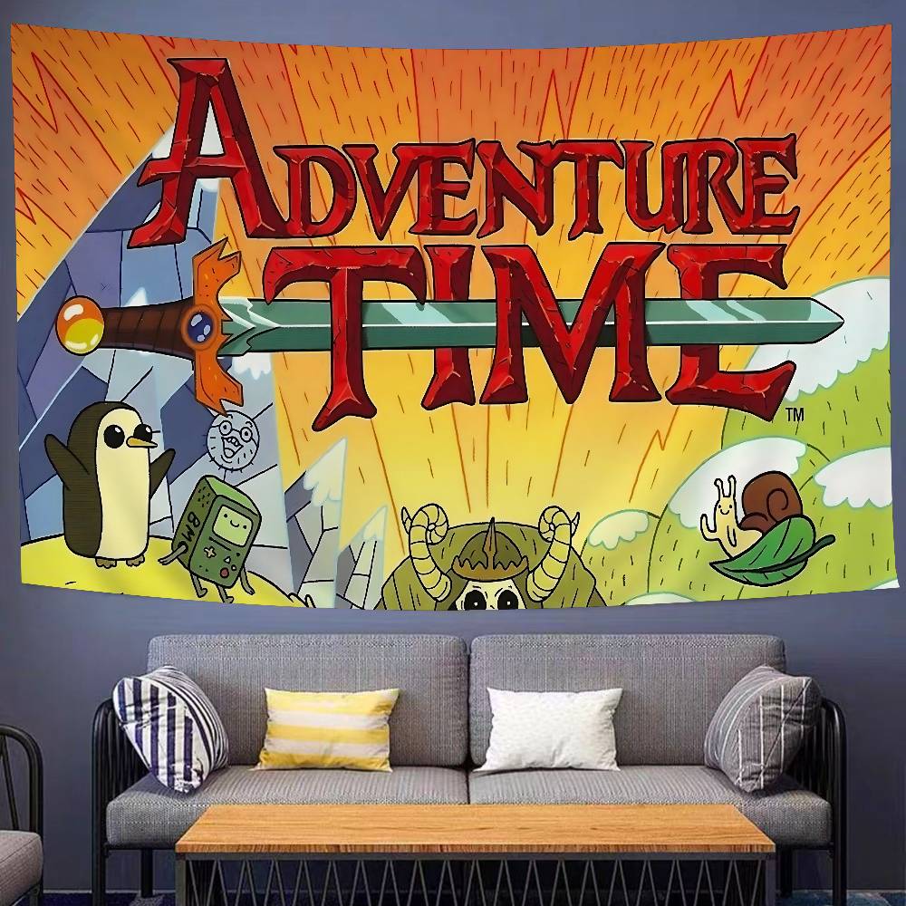 AAdventures Мультяшное Время Аниме Печатный Большой Настенный Гобелен Дешевый Хиппи Настенное Украшение Богемные Гобелены Мандала INS Домашний Декор