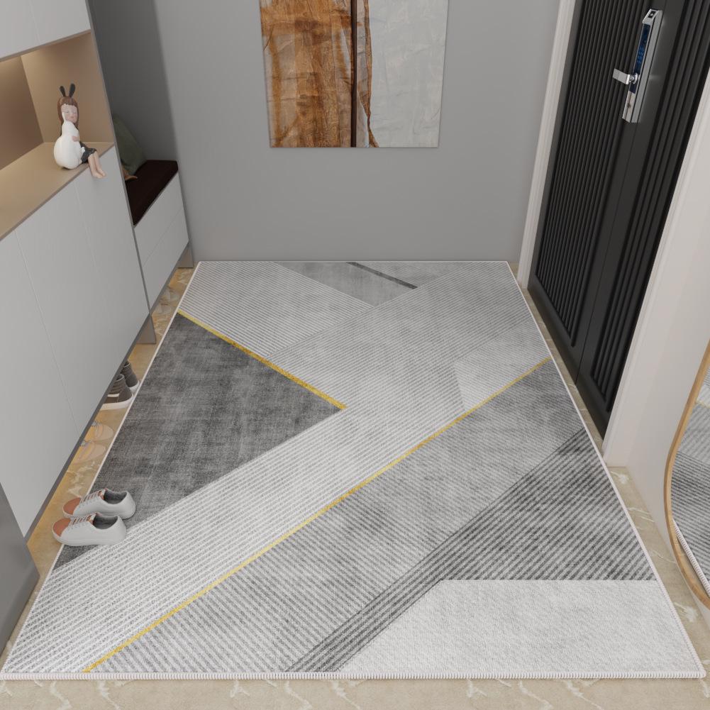 Роскошный нескользящий коврик для входной двери: Настраиваемый петлевой ворсовый ковер для крыльца дома.