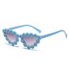 7313 Children'S Cartoon Cat Eye Sunglasses, New Baby Sunshade Cute Flower Glasses, Girls' Fashion Sunglasses