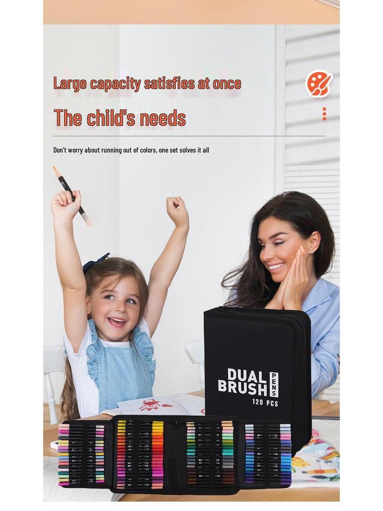 Двусторонние смываемые акварельные линеры для детей - Набор ручек для рисования дудлов