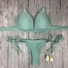 Premium Quality Fashion Set Of Bikini Women Swimwear With Elegant Push Up Bra