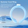 Portable Neck Cooling Tube Summer Wearable Neck Cooler Lightweight Reusable Ice Cold Ring Outdoor Heatstroke Prevention Neck Wrap Collar