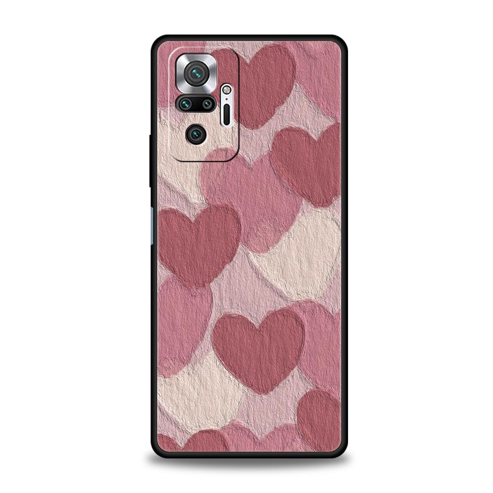 Чехол для телефона Love Flower Art для Xiaomi Redmi Note 13 12 5G 9S 9 8 10 11 Pro 4G 9T 13C 12C 10C 9C 9A 7 Pro Мягкий силиконовый чехол