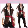 Elegant Adult Caribbean Pirate Man Halloween Costume For Ultimate Cosplay Experience