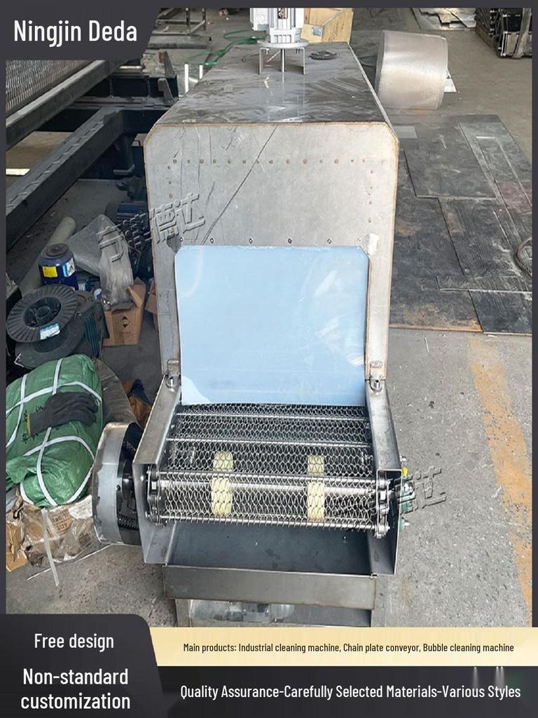 Stainless Steel Industrial Mesh Belt Washing and Drying Machine for Vegetables and Fruit