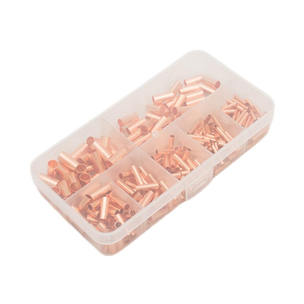 250Pcs Connectors Terminal Kit Butt Wire Cable Crimp