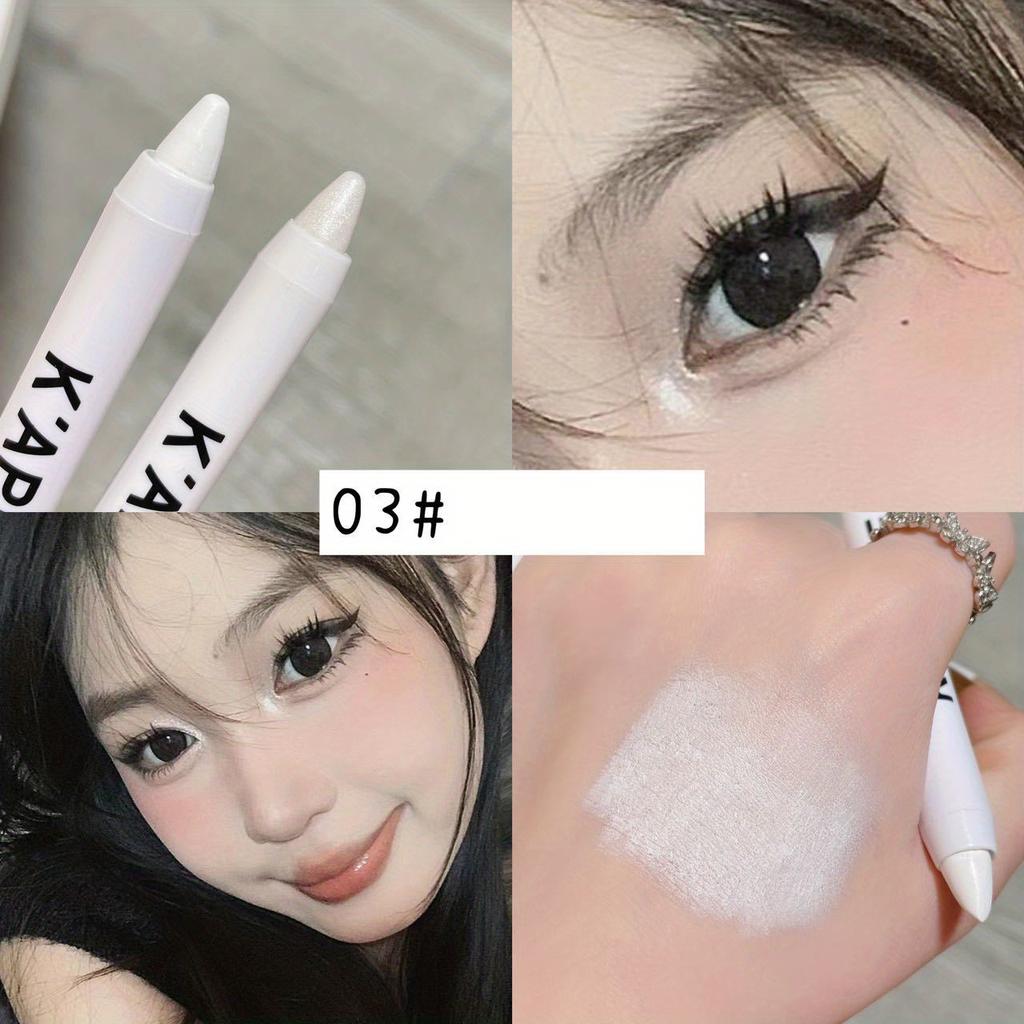 High-gloss Lying Silkworm Eyeshadow Pen 608 White Pearlescent High-gloss Pen Brightens Eye Head Eyeshadow Lasting Lying Silkworm Pen