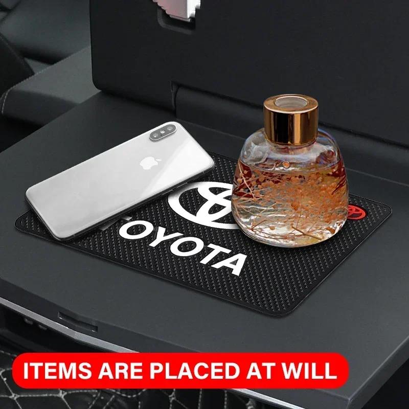 Car Badge Styling Non-Slip Mat Center Dashboard Anti-slip Pad Interior for TRD Toyota Corolla Gr Yaris Aygo GT86 Prius RAV4 Camry