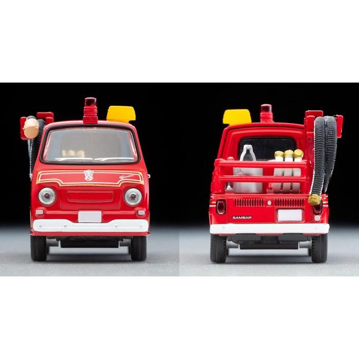 TOMYTEC Tomica Limited Vintage 1/64 LV-68c Пожарная машина Subaru Sambar + Набор фигурок/аксессуаров