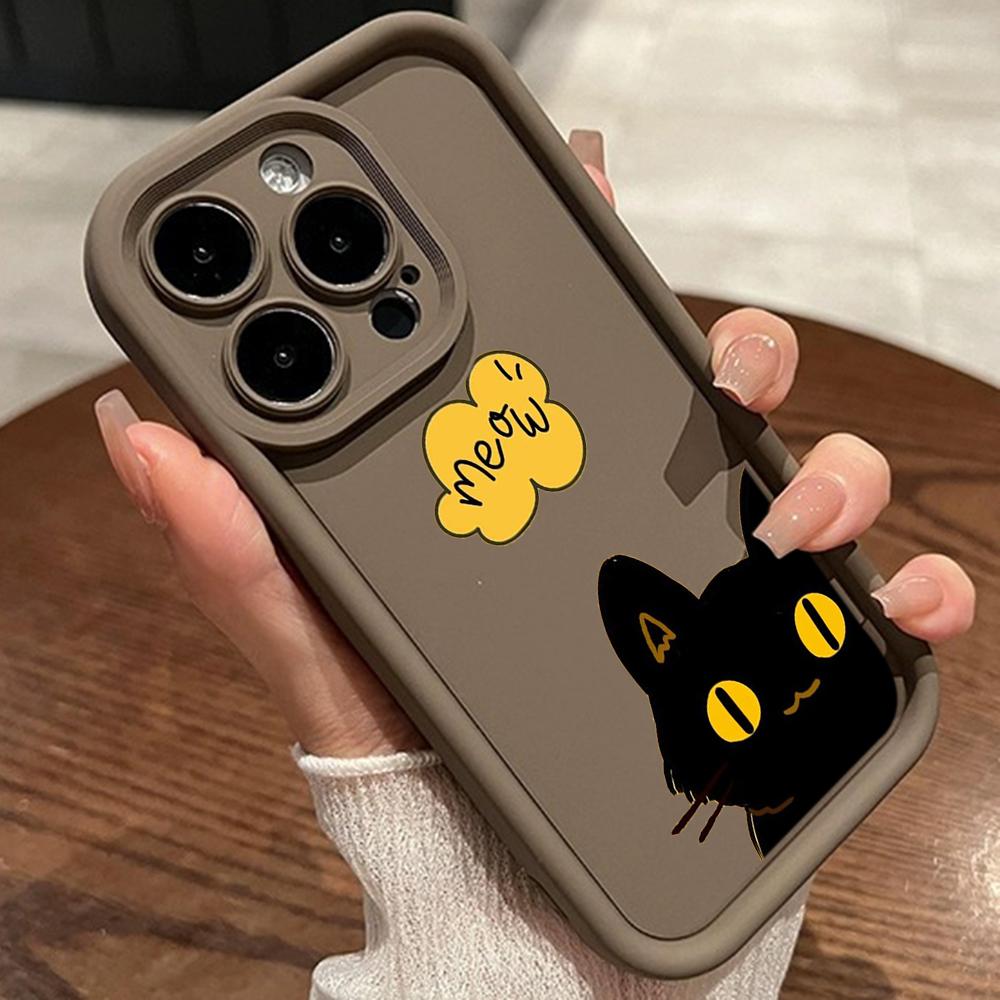 LZ9 мультяшный кот милый художественный дизайн силиконовый чехол для телефона Xiaomi 11 Lite 5G 14T Redmi 14C 13C A3 Note 12 11 9 10 13 Pro Plus противоударный задний чехол