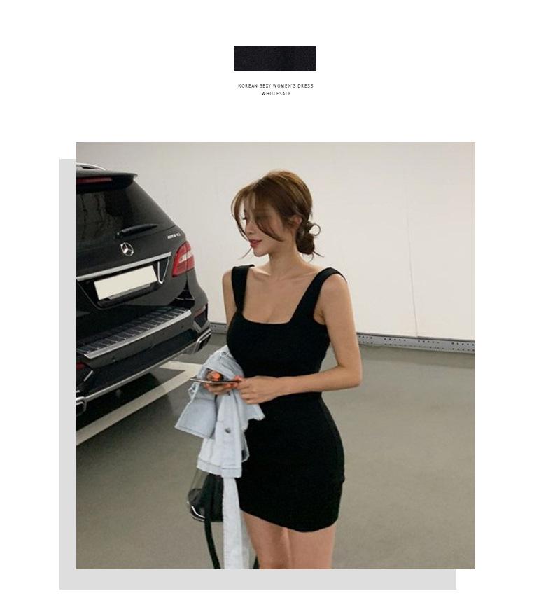 Женское сексуальное облегающее трикотажное платье-свитер-жилет - горячий корейский стиль