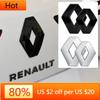 Interior Stickers 3D ABS Front Grille Rear Trunk Emblem Stickers  For Renault Koleos Kadjar Captur Megane Talisman Espace Clio Z