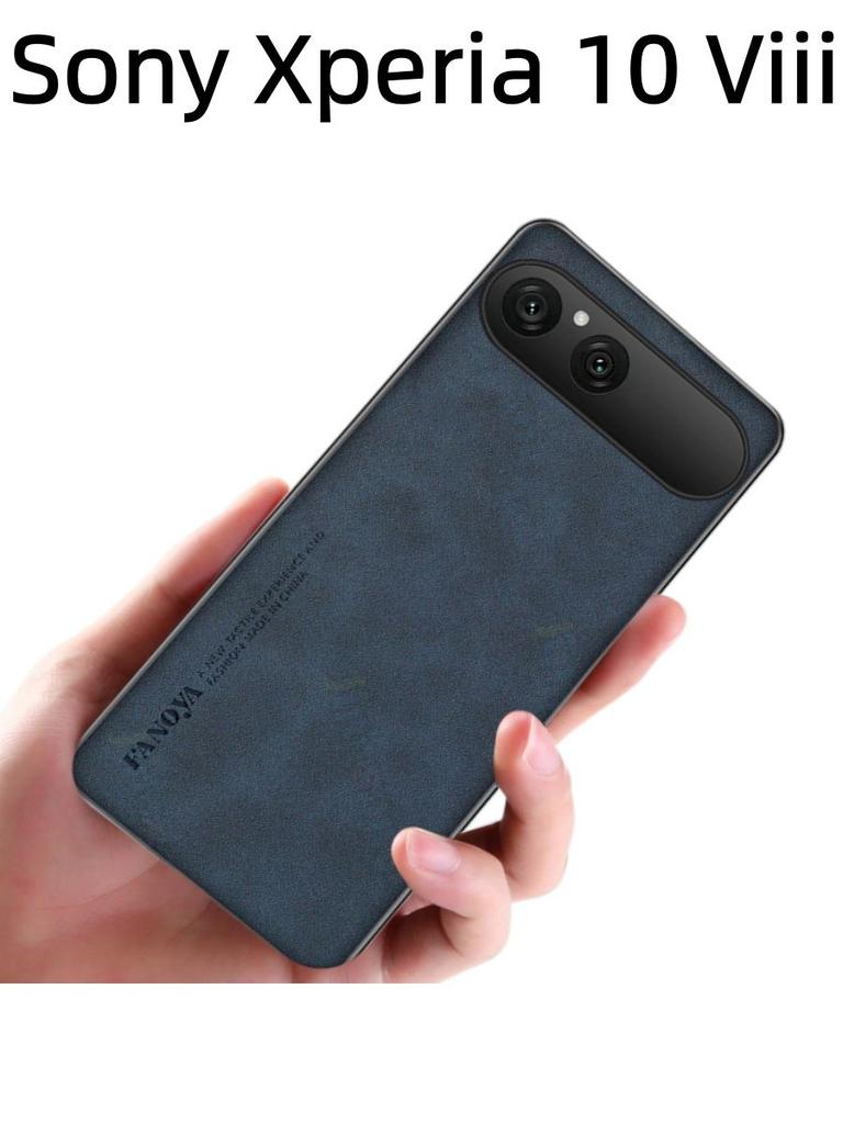 For Sony Xperia 10 Viii Case Frosted Soft Vintage Leather Anti Drop For Sony Xperia 10 Viii Back Cover
