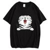 Animal Cats Kitten Chest Graphic Print T Shirt Christmas Unisex Women Hip Hop Streetwear Short Sleeve Plus Size T Shirt Unisex