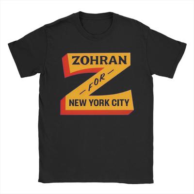 Летняя футболка Zohran Mamdani для унисекс 100% хлопок с коротким рукавом