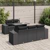 VidaXL Garden Lounge Set 6 Pcs with Cushions Black Braided Resin 3326726