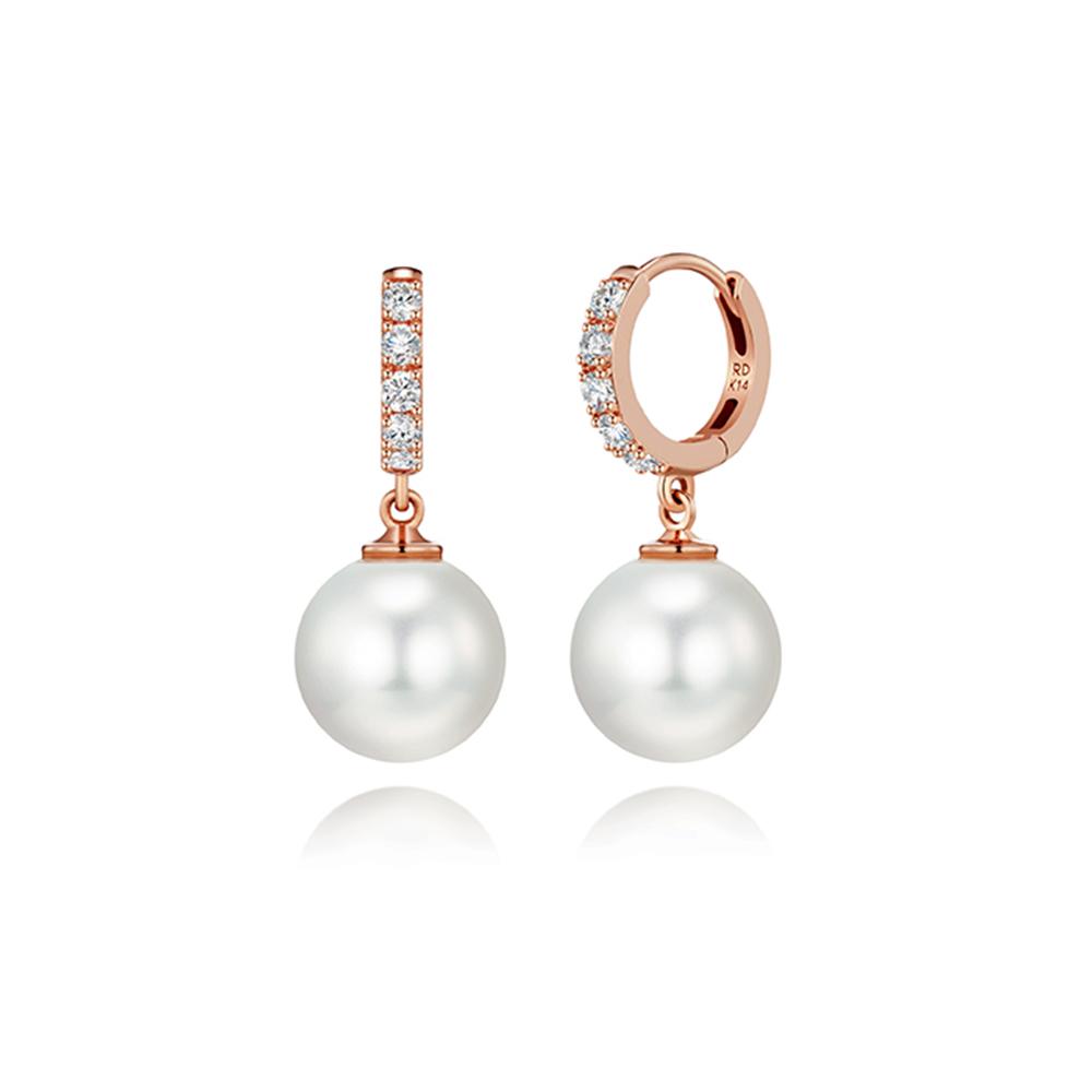 Roseedor Blanclair Freshwater Pearl (9Mm) One-Touch Earrings_242300041