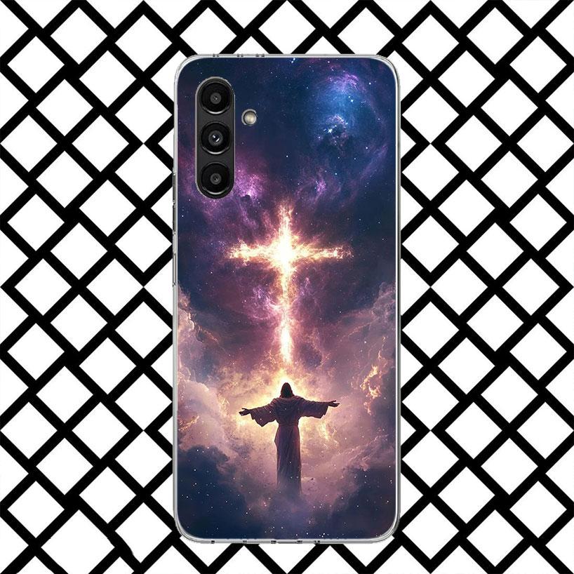 Чехол для телефона с изображением Иисуса из Библии для Samsung Galaxy A17 A37 A57 A16 A26 A36 A56 A15 A25 A35 A55 A14 A24 A34 A54 A13 A23 A33 A53 Galaxy A17