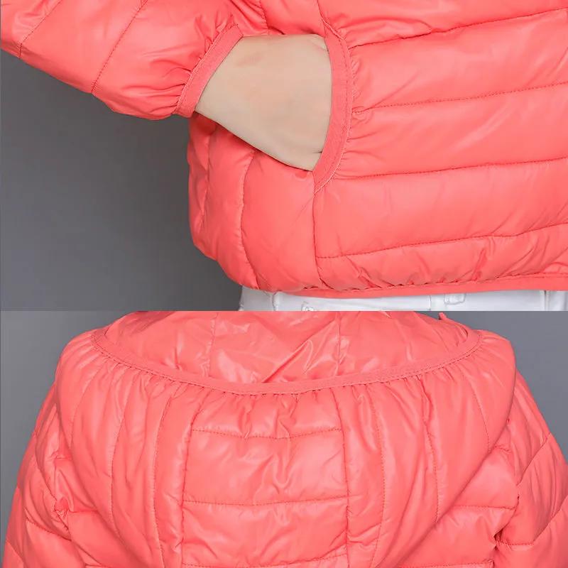 Women's Spring Autumn Winter Coat with Hood Thick Long Sleeves Warm Plain, Smooth, Form-fitting, with Zipper Pockets, Cardigan, Women's Coat