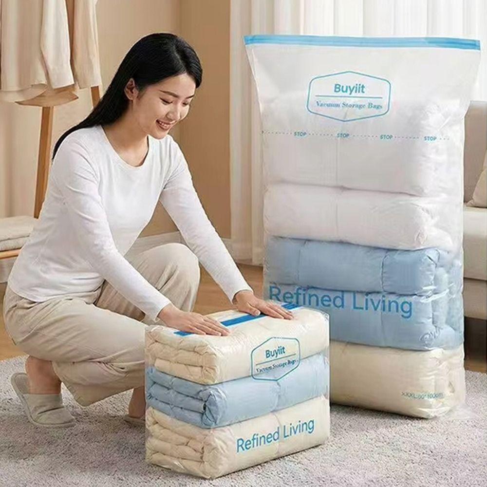 Large Capacity Vacuum Storage Bag Dust-proof Clothes Blankets Organizer Travel Accessories
