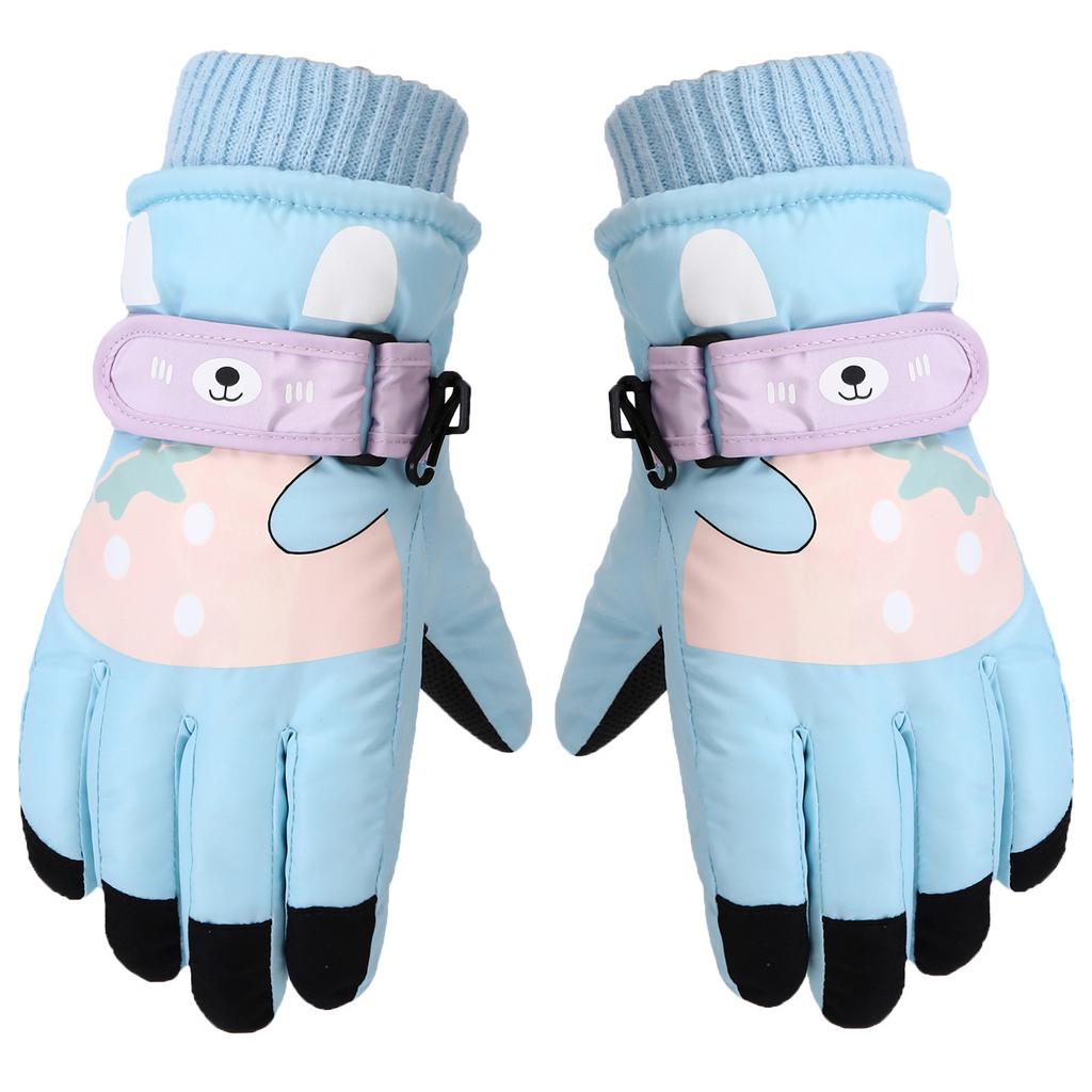 Children's Ski Gloves Cartoon Cute Winter Outdoor Skiing Cycling Warm And  Wear Resistant