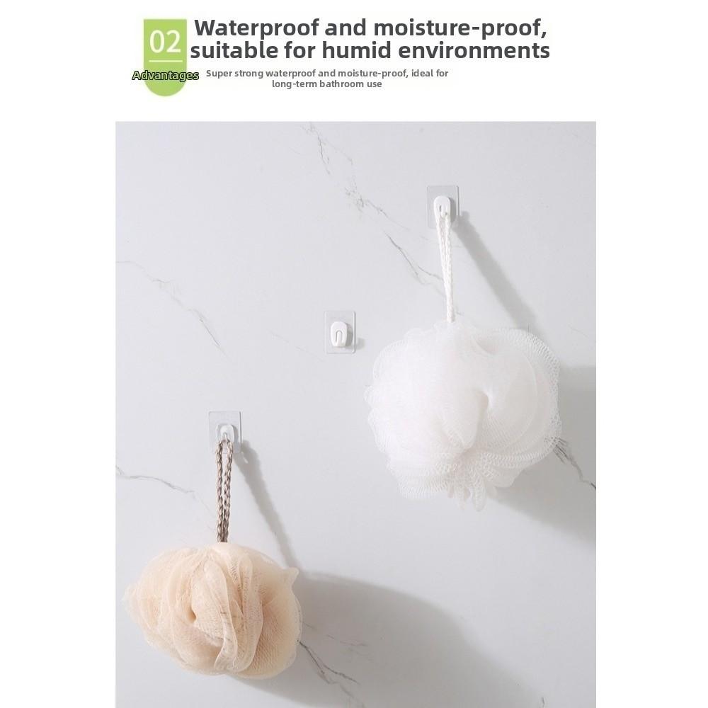 No Traces Mini Strong Hooks Transparent Utility Hooks Invisible Self-Adhesive Hooks  Necklaces