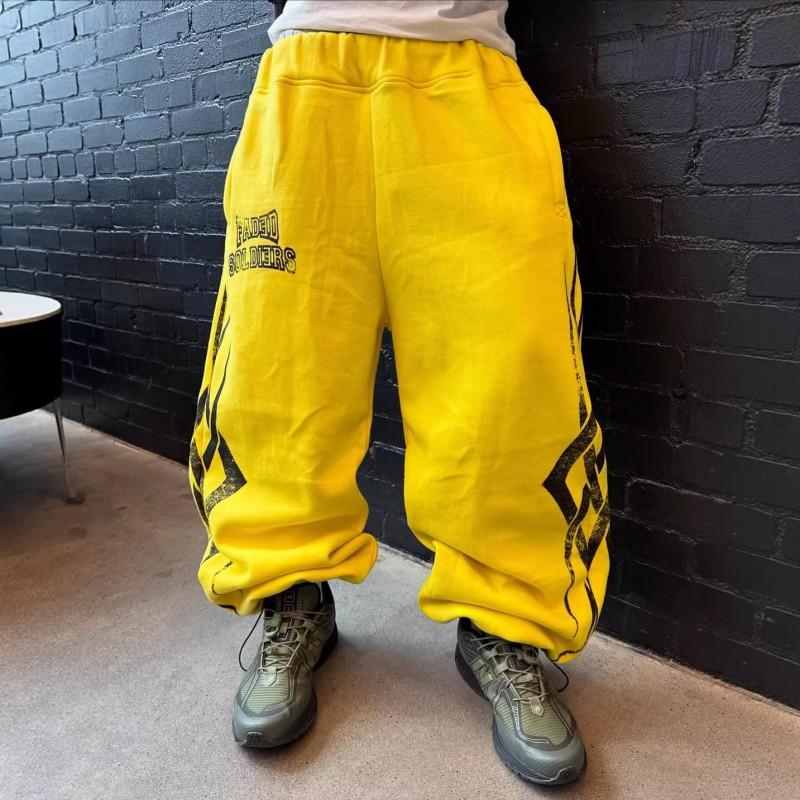 American Trend Loose Street Joggers Elastic Waist Graphic Print Casual Track Pants Women