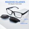2-In-1 Magnetic Tinted Lenses & Reading Glasses Reading Glasses With Magnetic Vision Protection Lens