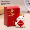 Украшение для рабочего стола Lucky Cat из смолы - милое мультяшное украшение для офиса