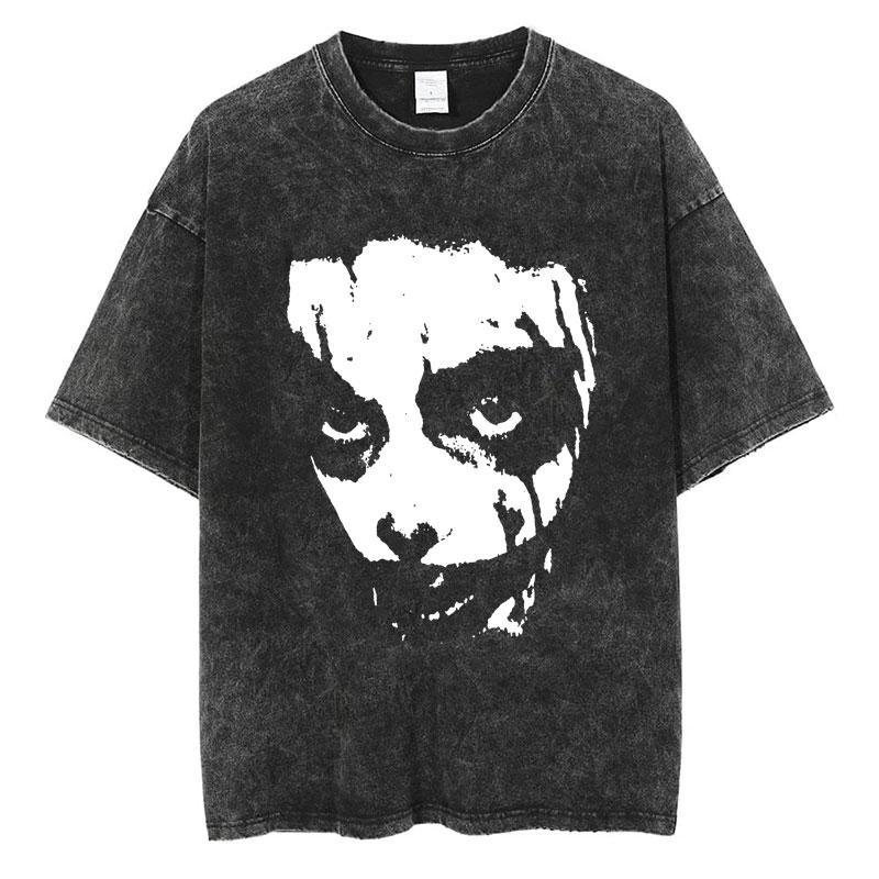 Rapper Playboi Carti Music Album Die Lit Washed Tshirt Men Women Hip Hop Popular Tees Fashion Gothic Tshirts Cotton Streetwear