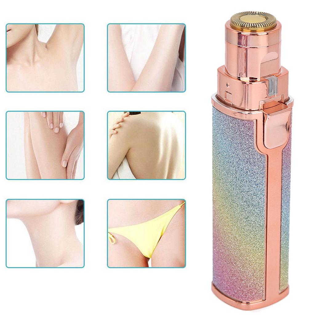 USB Hair Removal Shaver Women Electric Body Face Hair Shaver Machine with Light