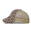 Бейсболка с леопардовым принтом и завязанным хвостом. Кепка для импортных товаров. Женская летняя, весенняя и осенняя кепка с солнцезащитным экраном. Однотонная кепка с козырьком.