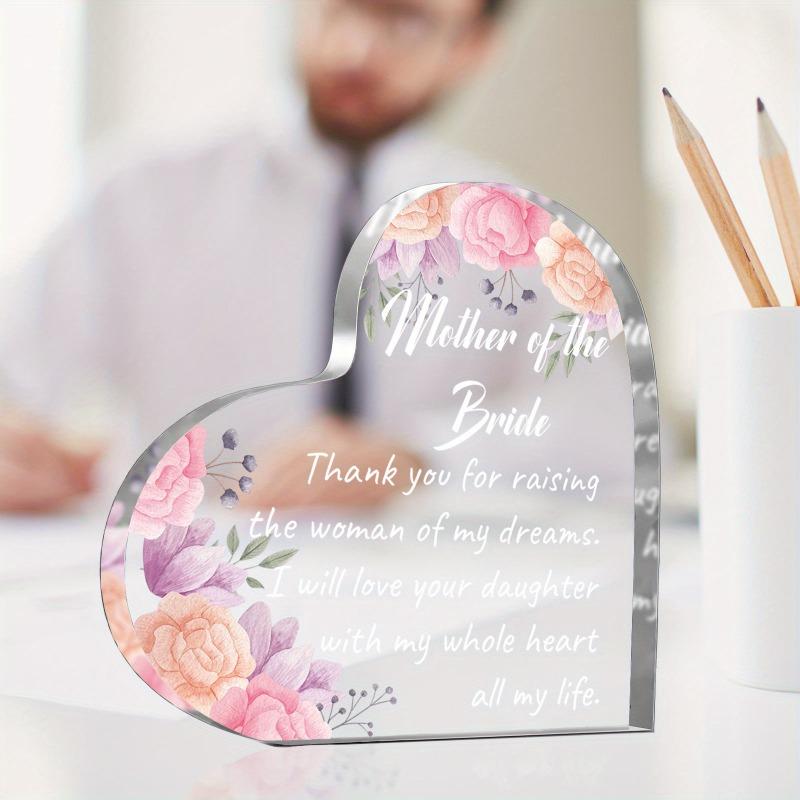 2D Flat Heart-Shaped Acrylic Thank You Plaque, Weddings & Special Occasions Gift, Suitable for Wall Decoration, Porch, Room, Villa, Accents Home, Hall