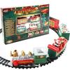 Новый набор электрической железной дороги Мини Санта-Клаус Вагончик Игрушка Креативное украшение на Рождественскую елку Поезд Игрушка для детей Рождественский подарок