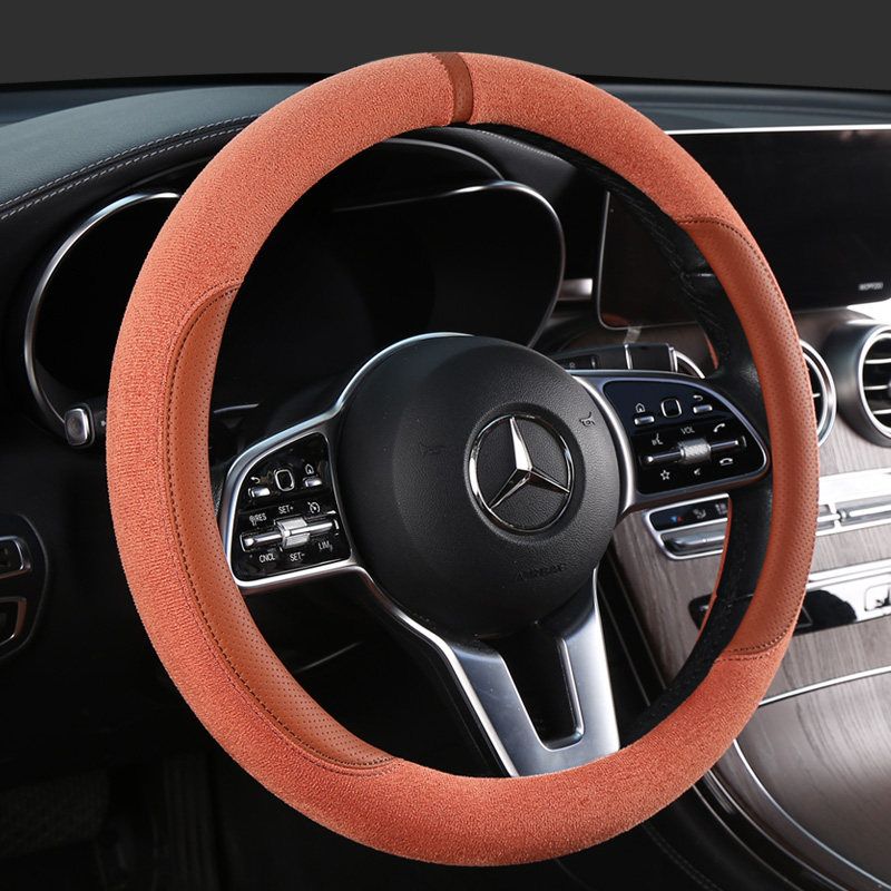 26 New Car Steering Wheel Covers for Men and Women, Universal for All Seasons, Personalized Anti-Slip Trendy Brand Steering Wheel Covers