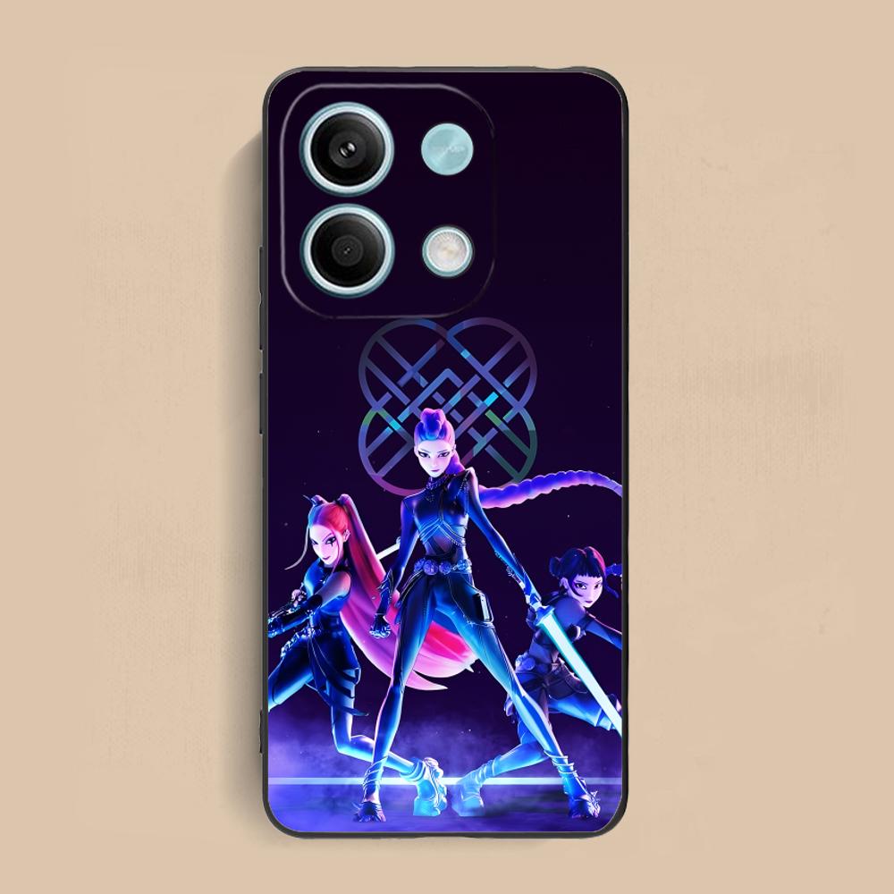 Чехол для телефона KPOP Hunter Girls для Xiaomi Redmi Note 14 13 12 11 S Pro Plus 4G 5G Защитный роскошный красивый чехол с цветной печатью