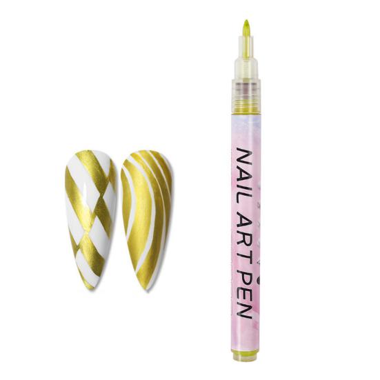 Набор ручек для нейл-арта 12 цветов, гелевая ручка-лайнер для рисования, водостойкая, быстросохнущая, DIY маркер для ногтей, гелевый карандаш для граффити и точек для дома и салона