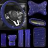 Set Stylish 8piece Car Steering Wheel Cover With Full Embellishments Diamond