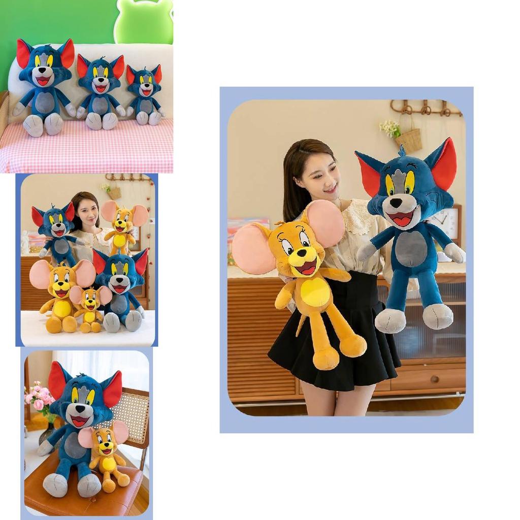 Tom And Jerry Pillow Plush Toy Stuffed Doll Kids Valentine's Day Gift Cartoon