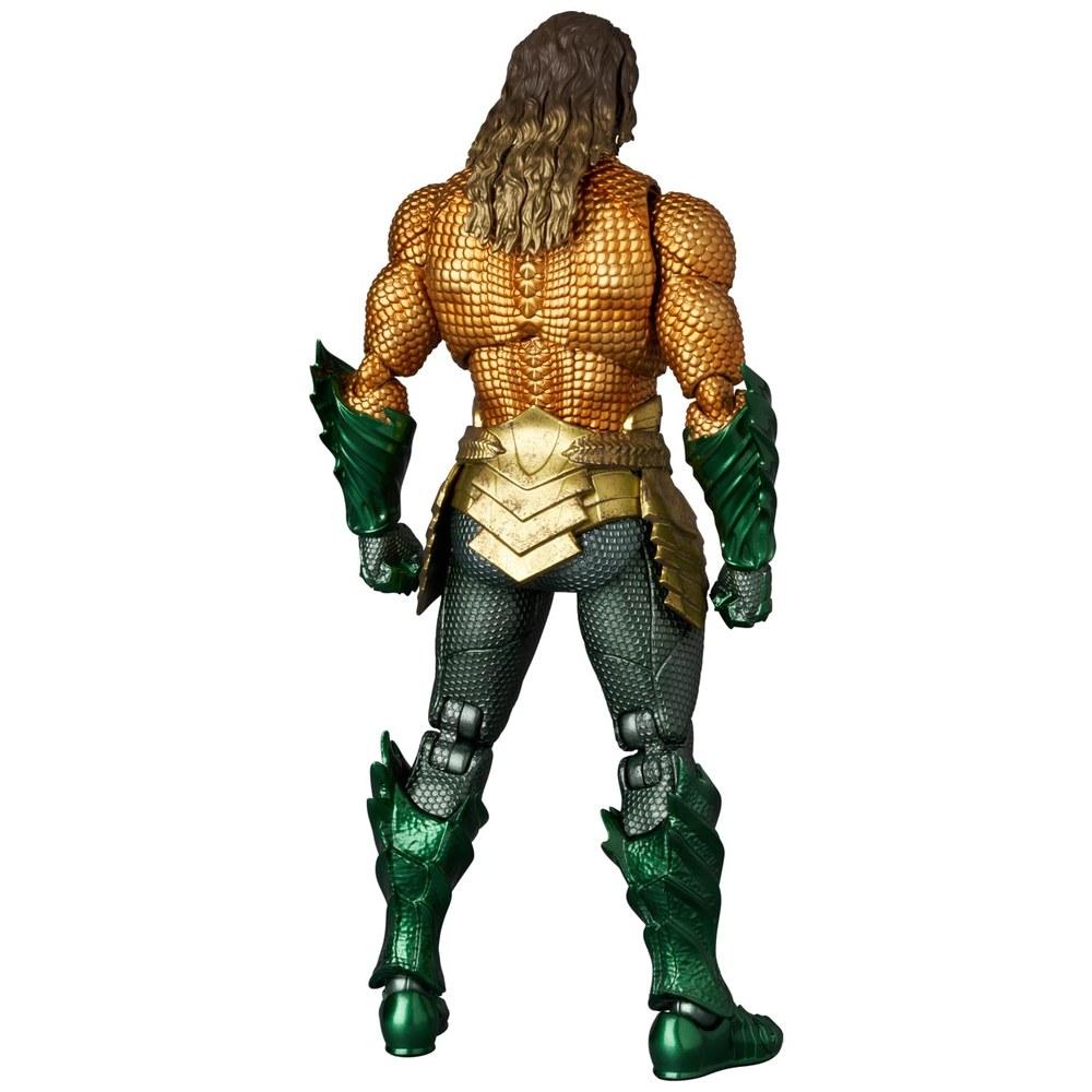 MEDICOM TOY MAFEX Aquaman No.267 Action Figure Aquaman and the Lost Kingdom Gold & Green Suit 160mm Non-Scale Painted