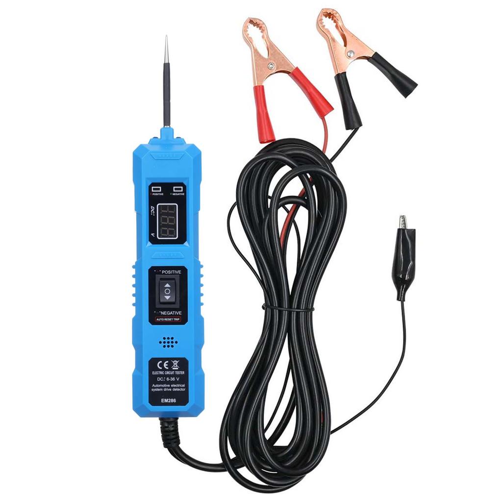 Тестер цепи автомобиля, тестер-пробник цепи питания 6 36 В, автомобильный детектор цепи, цифровой инструмент для электрической системы с