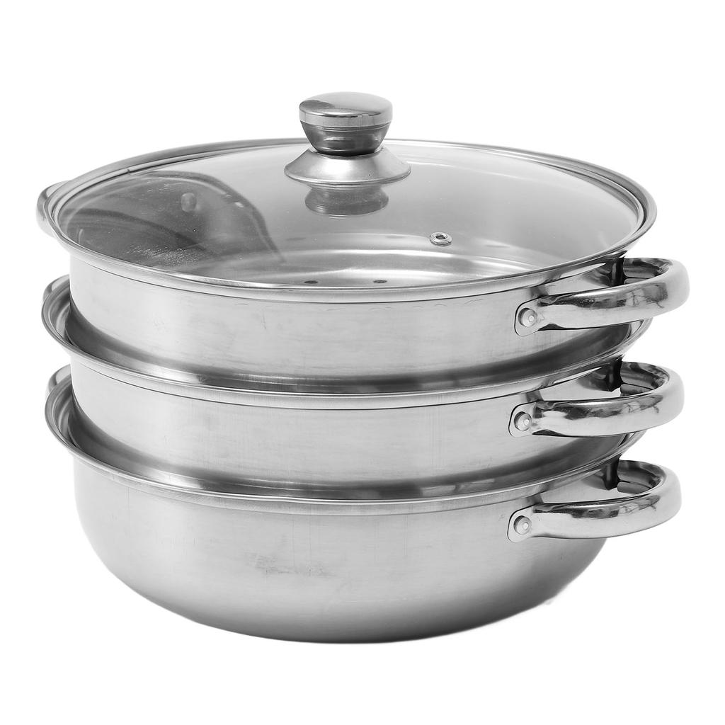 Soup Steam Pot Thickened Stainless Steel Multifunctional Large Capacity Double Ear Stock Steam Pot