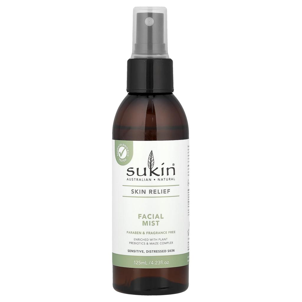 Skin Relief, Facial Mist, Sensitive, Damaged Skin, Fragrance Free, 125 Ml (4.23 Fl Oz)