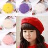 Kids Accessories Warm Pearly Headgear Children Caps Girls Hats Beret Hat