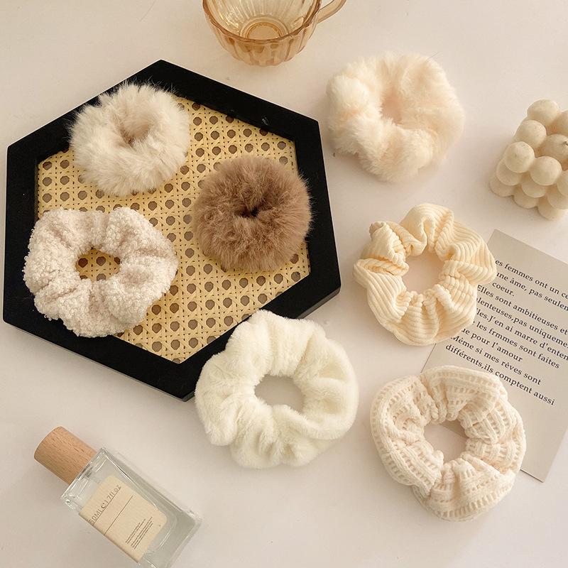 7 шт./компл. женские резинки для волос бархатные однотонные резинки для волос для хвоста резинки для волос аксессуары для волос